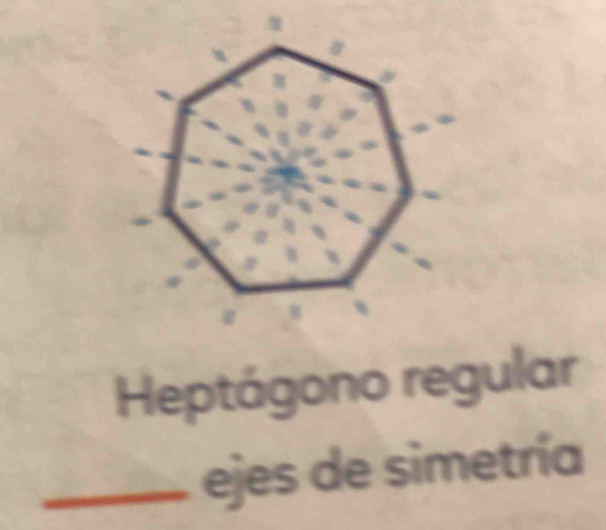 Heptágono regular 
_ejes de simetría