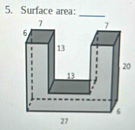 Surface area: 
_ 
0