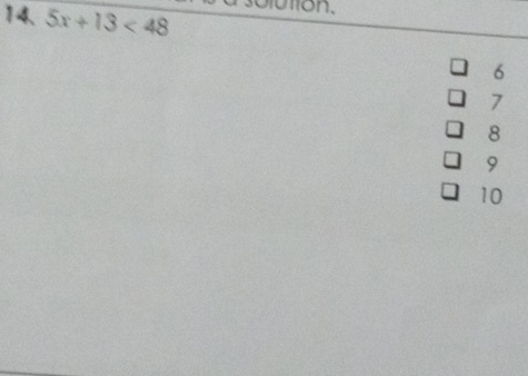 5x+13<48</tex> utton.
6
7
8
9
10