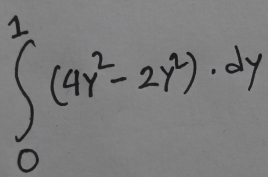 ∈tlimits _0^(1(4y^2)-2y^3)· dy