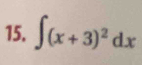 ∈t (x+3)^2dx