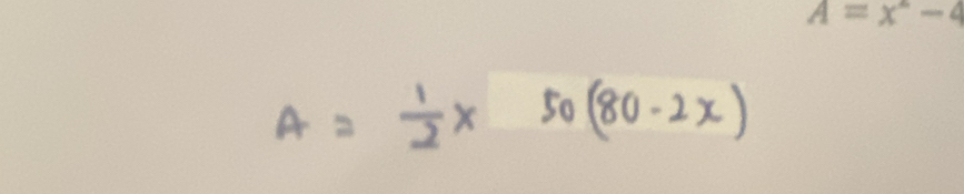 A=x^2-4