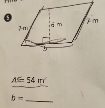 A=54m^2
_ b=