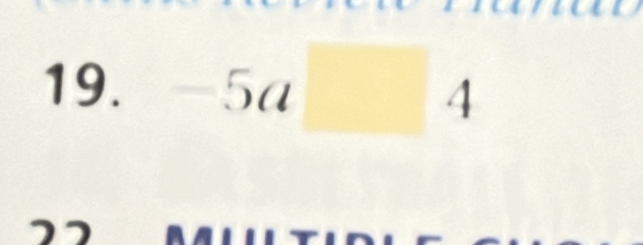 -5a□ 4