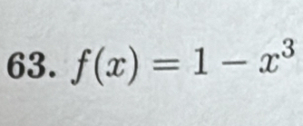 f(x)=1-x^3