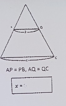 AP=PB, AQ=QC
x= f',