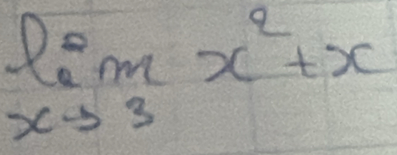 limlimits _xto 3x^2+x