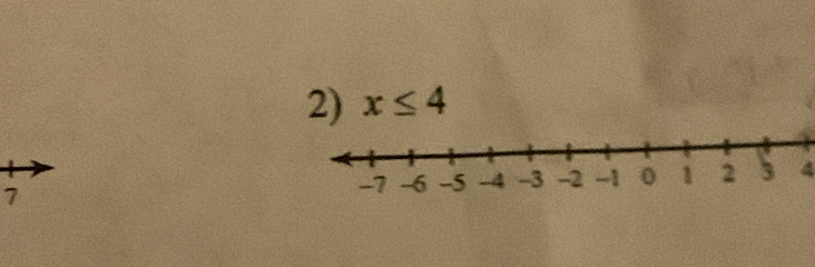 x≤ 4
7
4