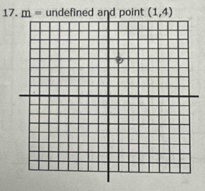 point (1,4)