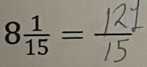 8 1/15 =  1/2^n 