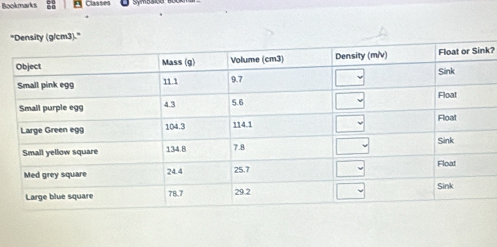 Bookmarks g3 Classes Symbalod 6 
k?