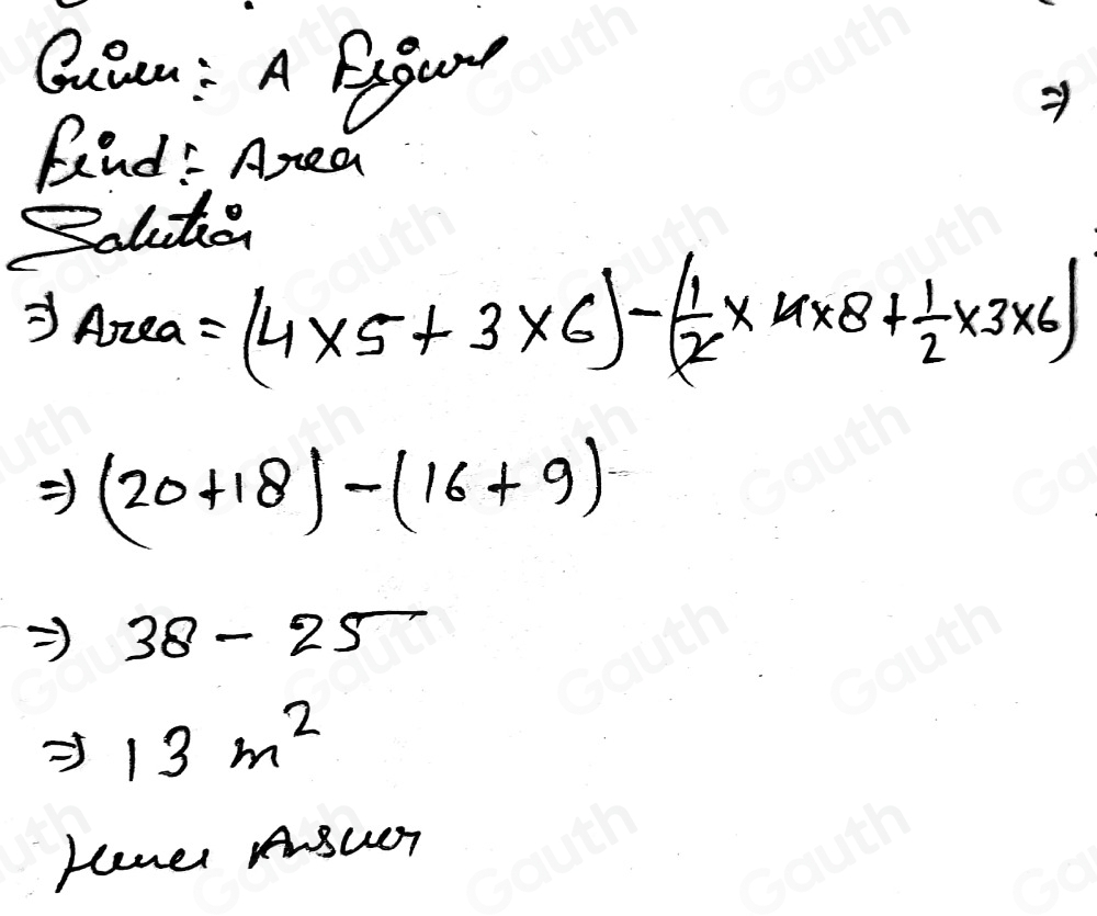 Solved: The diagram shows a shape ABCDEF. All the corners of the shape ...