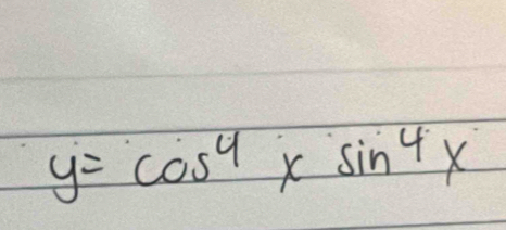 y=cos^4xsin^4x