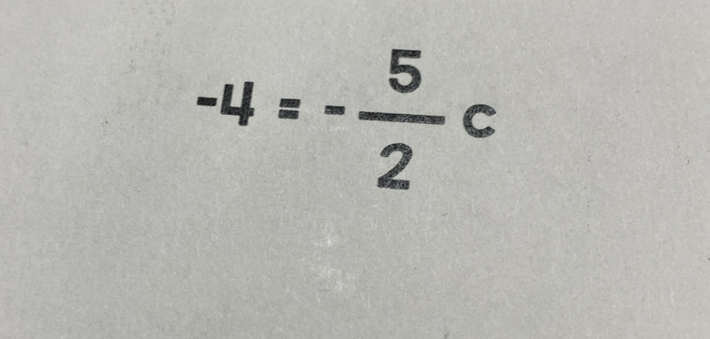 -4=- 5/2  C 
= ^circ 