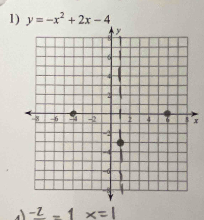 y=-x^2+2x-4
x