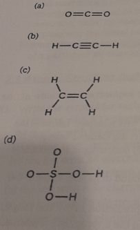 o=c=0
(b)
H-Cequiv C-H
(c)
(d)