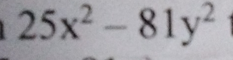 25x^2-81y^2