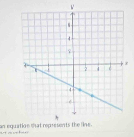 an equation that repr 
at nümbare