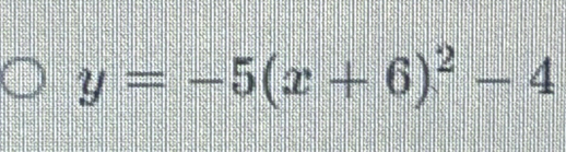 y=-5(x+6)^2-4