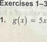 g(x)=5x