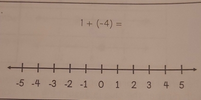 1+(-4)=