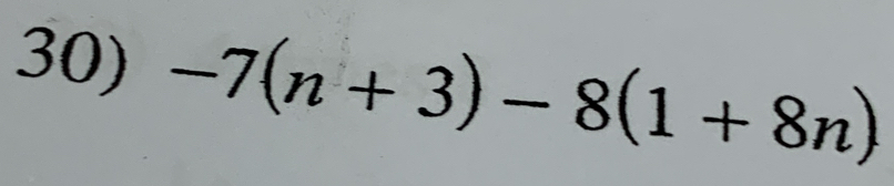 -7(n+3)-8(1+8n)