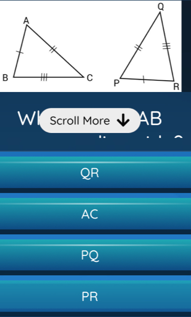 WI Scroll More AB
QR
AC
PQ
PR