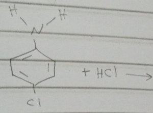 H
1 +HCl
cl