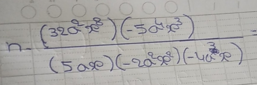 n- ((320^2x^8)(-50^4x^3))/(50x^2)(-20^2x^3)(-40x) x)=