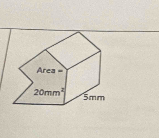 Area=
20mm^2 5mm