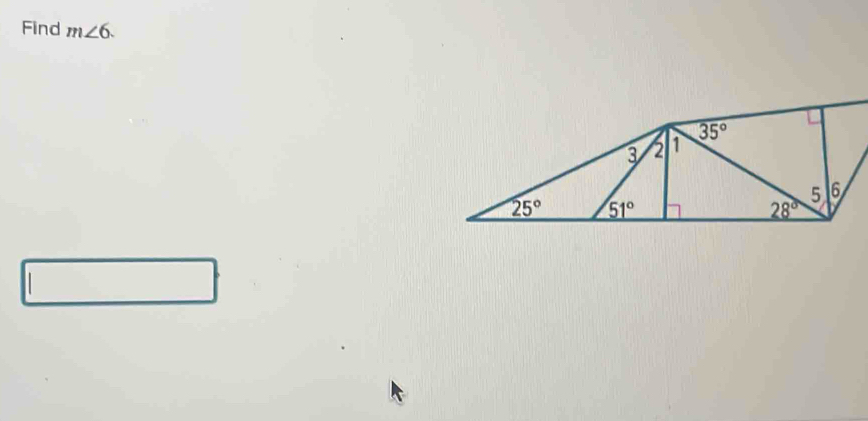 Find m∠ 6.