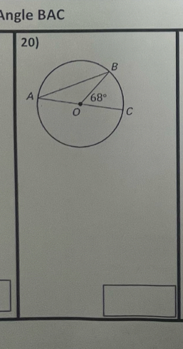 Angle BAC
20)