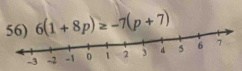 6(1+8p)≥ -7(p+7)