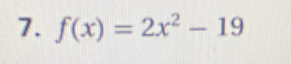 f(x)=2x^2-19