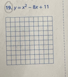 y=x^2-8x+11