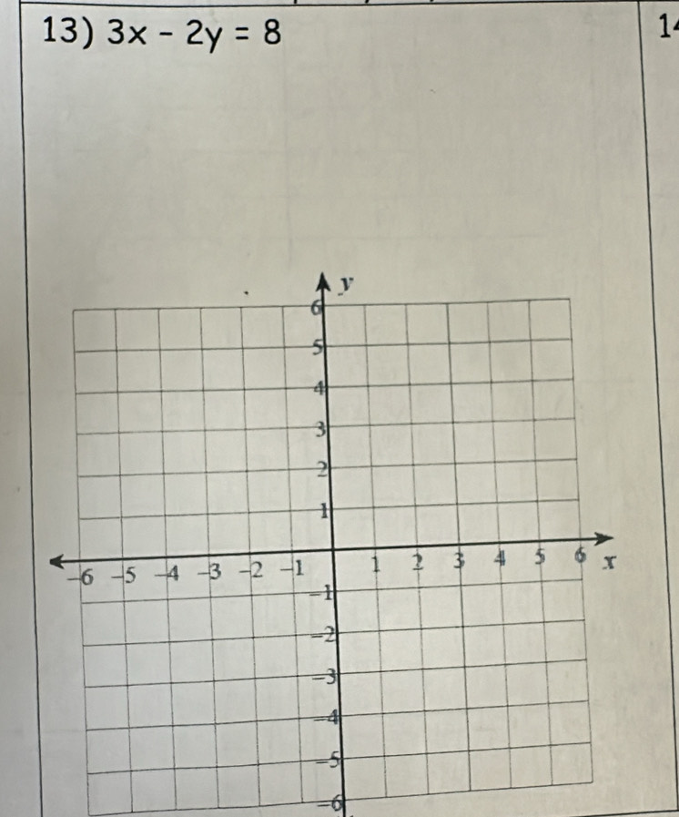 3x-2y=8 1
-6