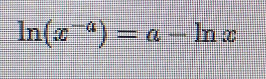 ln (x^(-a))=a-ln x