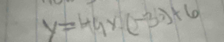 y=49x(-32)+6