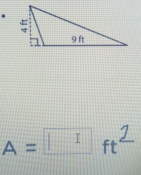 A=□ ft^2