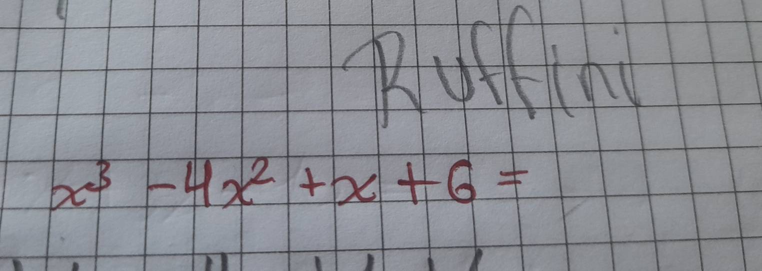 Rolin
x^3-4x^2+x+6=