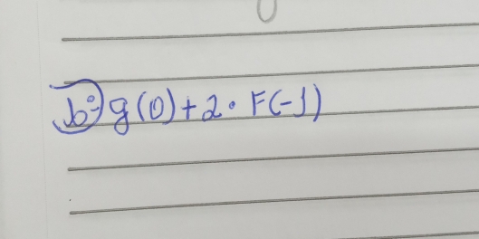 g(0)+2· F(-1)