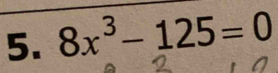 8x^3-125=0