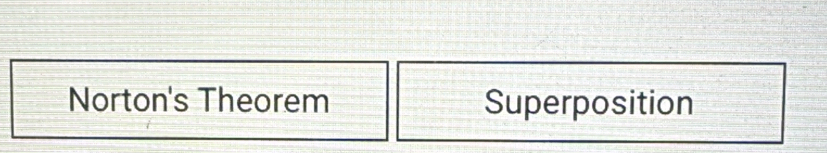 Norton's Theorem Superposition