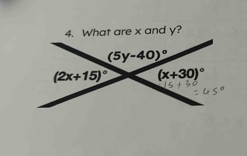 What are x and y?