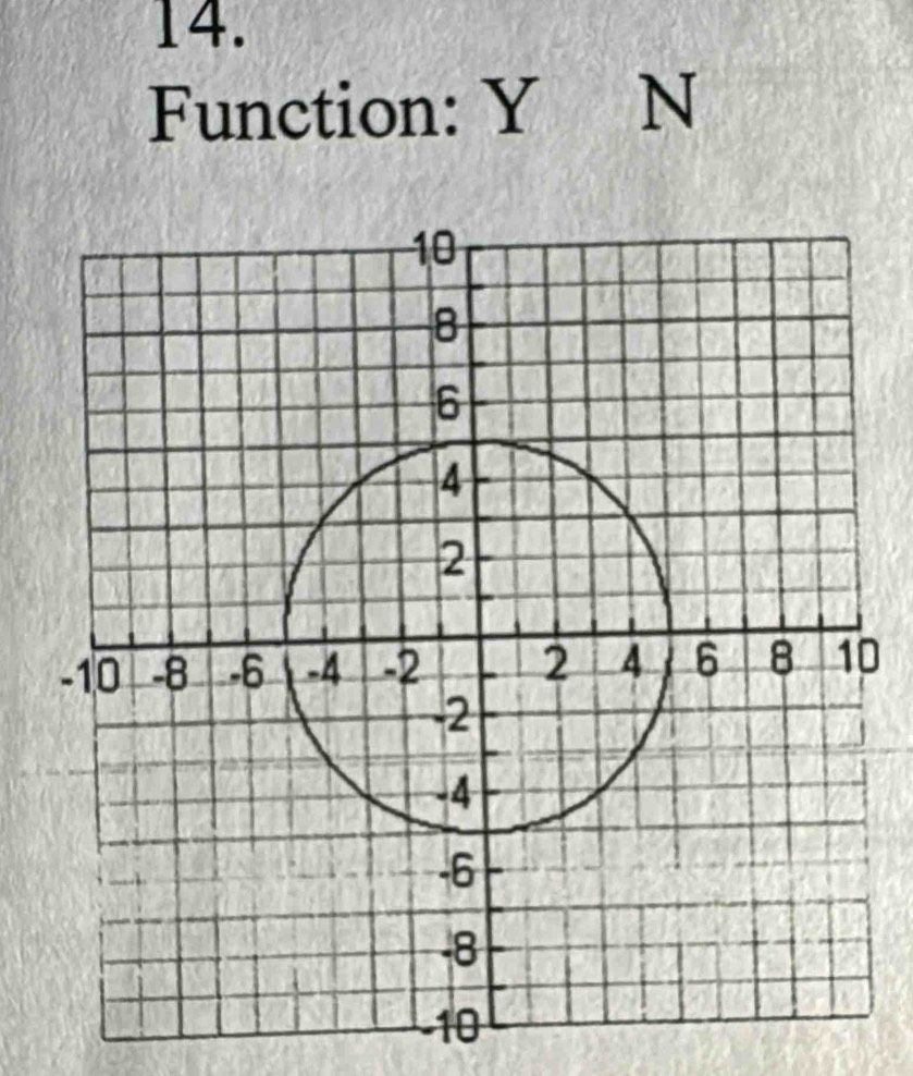 Function: Y N 
0