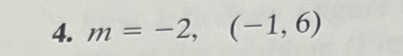 m=-2,(-1,6)