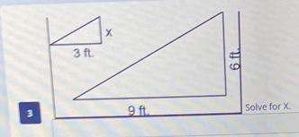 3Solve for X.