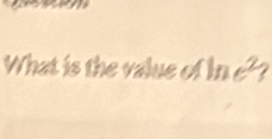 What is the value of in e??