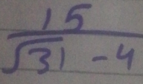  15/sqrt(31)-4 