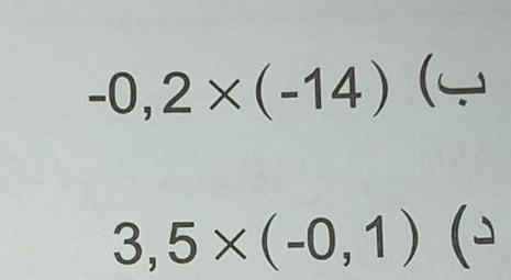 -0,2* (-14) (
3,5* (-0,1) (→